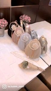 Tas Pesta JULIETTE Embellished Crystal Box Clutch