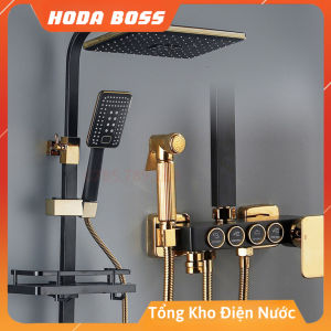 Sen cây tắm đứng nóng lạnh 5 chức năng massage toàn thân vàng đen sen cây củ đồng phủ nano tắm toàn thân sang trọng