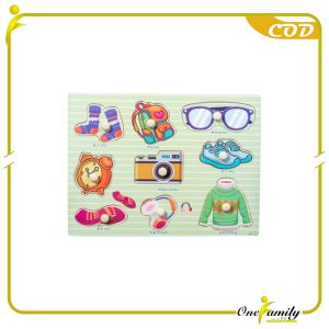 ONE-M324 Puzzle Kayu Knob Mainan Kayu Puzzle Angka Abjad Anak / Mainan Edukasi Anak Wooden Puzzle