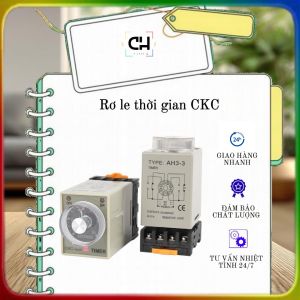 Rơ le thời gian On-Delay CKC AH3-3 220V Timer Relay độ bền cao độ trễ nhỏ có đèn LED hiển thị