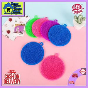 HSH COD Spon Silikon Cuci Piring Bulat / Sponge Karet / Spon Anti Kuman / Sponge Cuci Piring