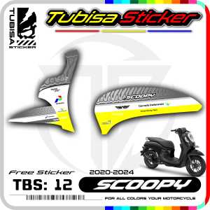 Stiker Striping Scoopy New 2021 - Sticker Striping List Variasi Motor Scoopy New 2021. TBS.12