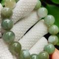 Natural Type A Jadeite Bead Bracelet – 16-Piece 13.88mm Beads, QIC Certified, Timeless Luxury (bracelet42). 