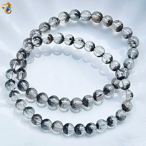 Collection Grade Rare Black Phantom Rutile Bracelet