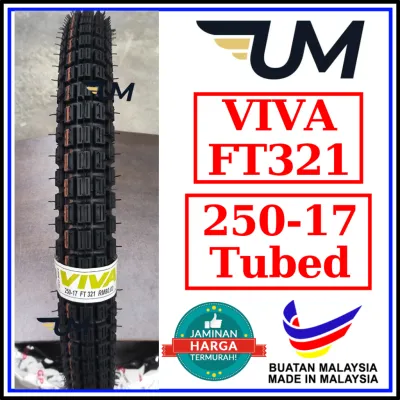 VIVA TYRE FT321 225-17 250-17 275-17 TUBE TYPE CUTTING TAYAR KEBUN TIRE TIRES 2.25 2.50 2.75 2 25 50 75 FT 321 17 TUBED
