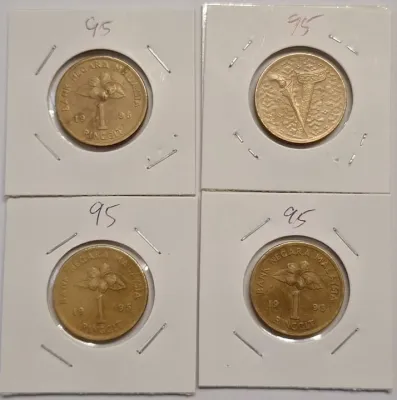 Malaysia Keris Coin Gold Color $1 1989 1990 1991 1992 1993 RM1 1993 1994 1995 1996 price per pc
