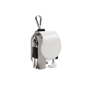 RIVVY High Quality Mini Golf Accessories Storage Bag Leather Sporting Goods Golf Ball Pouch Golf Waist Holder Bag Golf Ball Container Golf Ball Storage Pouch