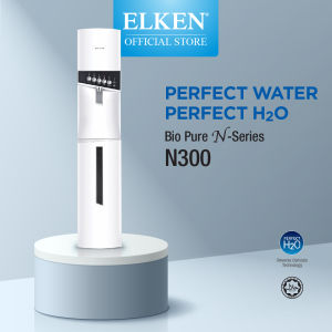 Elken Official Store - Bio Pure N300 Water Purifier with Pre-Filter + Free Installation - RO Water Purifier Pure Drinking Water