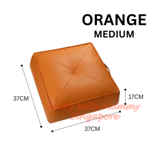 Square Tatami Floor Cushion/PU Leather Floor Seat/Japanese Style Meditation Pillow【RainbowCulture】