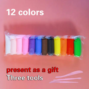 SG【READY STOCK】Kids Clay DIY Gift Set Non-toxic air-drying clay Ultra-light clay modeling playdough Childrens handmade DIY educational fun Childrens toys Childrens non-toxic playdough colorful clay Space mud clay 12 colors/24 colors/36 colors 儿童粘土