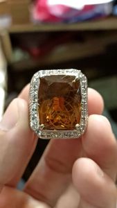 Cincin Natural Batu Citrine Top Quality