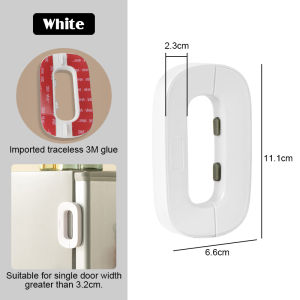 Baby Refrigerator Safety Lock Multi-function Fridge Lock Cabinet Anti-pinching Safety Fridge lock for Kitchen and Freezer Lock