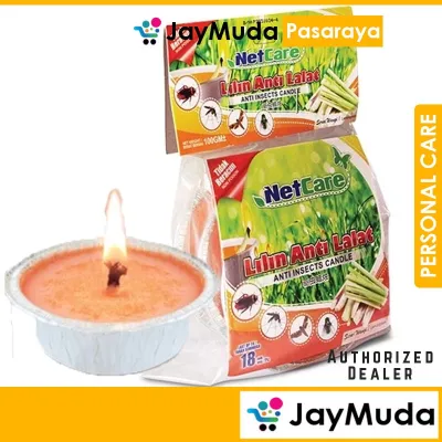 NetCare Lilin Anti Lalat 18Jam Hrs 3Pcs Anti Insects Candle Serai Wangi Lemongrass Non-Poison