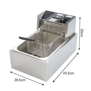 TIDY Deep Fryer Electric Pan With Strainer Electric Deep Fryer Stainless Steel Deep Frying Pan