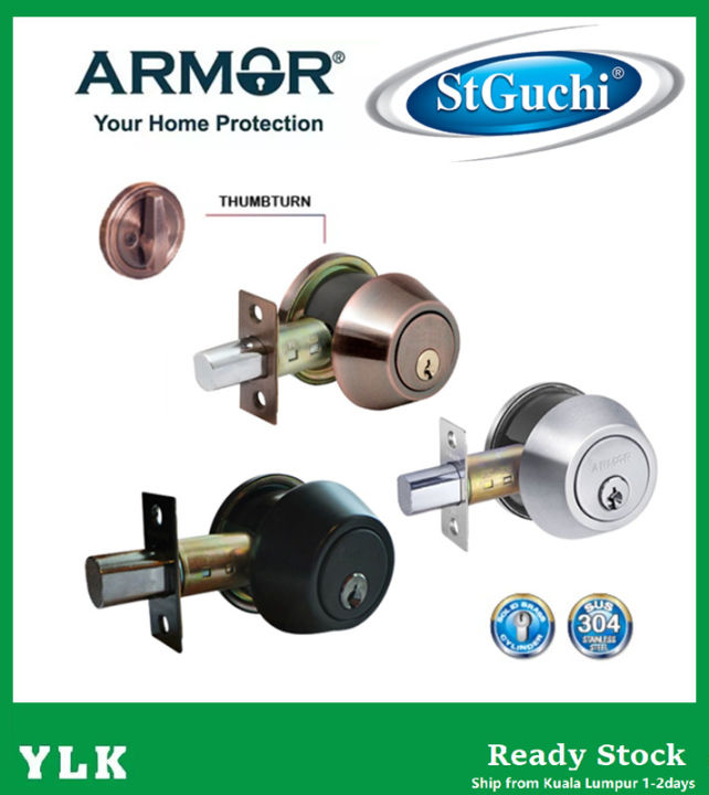 YLK Armor ADL-101 Thumbturn Key Deadbolt Lock Door Lock Set Key Lock