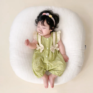 KYII Baby Clothes Summer Thin Style Princess Hayi Infants One Month 100 Days Siamese Crawling Suit kybb001