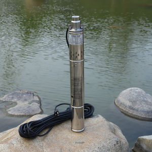 220V Deep Well Pump High Lift Stainless Steel Domestic Pump Agricultural Submersible Screw Water Pump 0.5HP