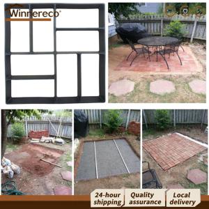 【Winnereco】 Garden Pavement Mold DIY Paving Cement Brick Stone Road Concrete Path Maker