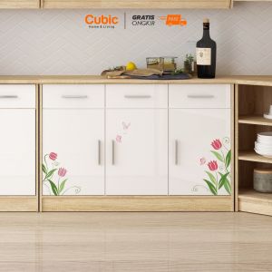 Cubic Kitchen Set Bunga Tulip / Kitchen Cabinet / ELENA AVE FLOWER