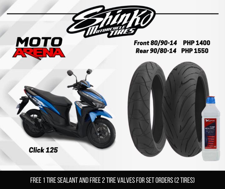 Shinko Tires Verge 016 for Honda Click 125 Dual Compound Tires Lazada PH