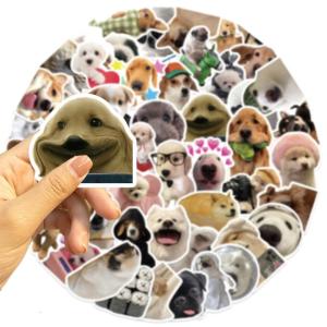 50Counts Dog Animal Sticker Water Resistant Aesthetic Sticker for Art Craft Scrapbooking Journal Phone Guitar Laptop
