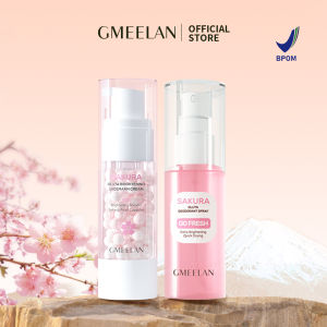 GMEELAN 2PCS KITS Krim Pencerah Ketiak Sakura 30g+Sakura Gunta Deodorant Spray 50ml / GMEELAN SKINCARE ID