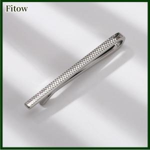 Fitow Light Luxury Metal Tie Clip Men Wedding Necktie Tie Clasp Clip Gentleman Ties Bar Tie Pin For Men Accessories Jewelry