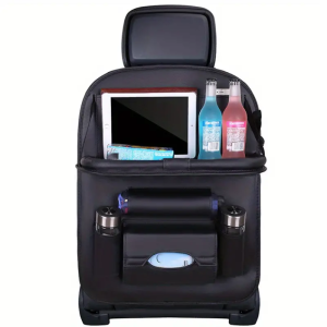 Car Seat Back Storage Bag Leather Car Hanging Bag Car Organizer Car Childrens Table Car Tissue box