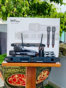 Micro Không Dây Đầu Thu MTMax H3 Pro Cao Cấp Chuyên Dùng Karaoke Gia Đình Phòng Trà Quán Bar Chống Hú Tốt Cho Âm Thanh Chuẩn Trong Ấm Áp