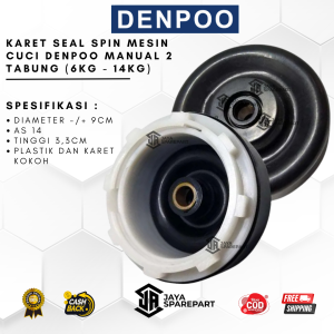 KARET SEAL SPIN MESIN CUCI DENPOO MANUAL 2 TABUNG (6KG - 14KG)