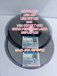 (PROMO)ACF 7206U 18  AC 2056R + UJUNG SOLDER T PLUS KARET 60WAT + acf remover atau pembersih lem ACF Bonding
