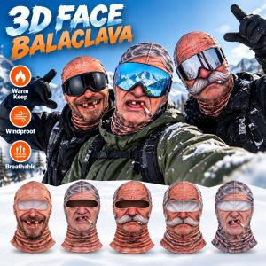Funny Face Balaclava Masks Skull Mask Seamless Balaclava Mask Headwear Scarf Motorcycle Riding Hat Ski Caps