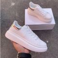 Fashion Korean Thick bottom white sole rubber shoes sneakers for women. 