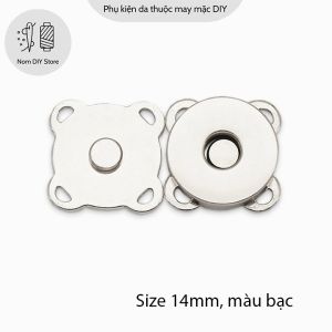 Nút Hít Nam Châm Túi Xách Kiểu Hoa Mai 18mm 14mm Chất Hợp Kim Loại Tốt Phụ Kiện Làm Bóp Ví Handmade DIY