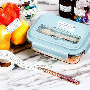 🔥🔥🔥Aofulai 500PCS ROLL KITCHEN Sticker ตู้เย็นตู้แช่แข็ง Food Storage date Content LABEL