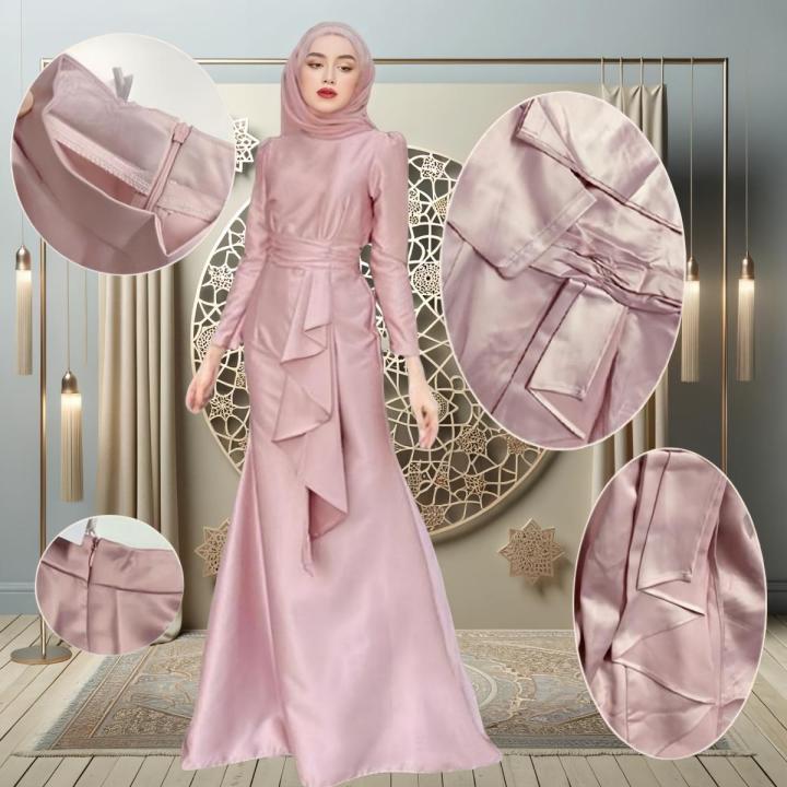 muslimah glamour dress for dinner Wanita Berhijab Muslimah Glamour Dress For Dinner Hijab Fashion Smart Casual Muslimah For Dinner Hijab Dress