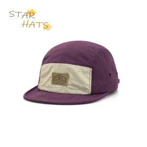 Nhật Bản Phong Cách Ngắn Eave Retro năm mảnh Hat khối màu Ngoài Trời mũ thú mỏ vịt Bốn Mùa Mềm Edged Mũ bóng chày Cho Phụ Nữ Nhanh Chóng vải phơi sấy Hat