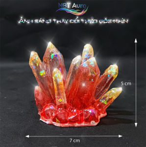 Tinh Thể Epoxy Ngọc Ruby Ánh Kim - Trang Trí Thủy Sinh - Tiểu Cảnh - Decor