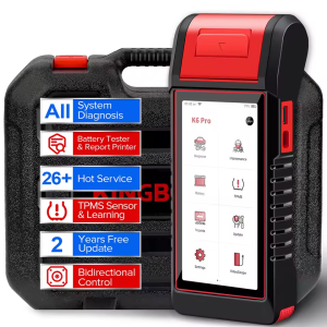 Kingbolen K6 Pro All System OBD2 Scanner New Car Diagnostic Tool With Printer Function And 26 Reset Service EC Coding Reader