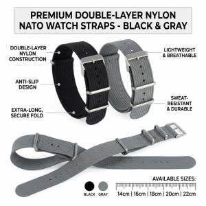 PURETEN 14/16/18/20/22mm NATO Watch Band Vintage Bracelet NATO Strap Wristband Universal Watch Accessories Nylon Watchband Replacement Strap