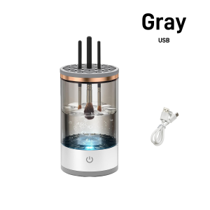 Electric Makeup Brush Cleaner Machine Cosmetic Washing Tool Rechargeable Portable Dryer Basket