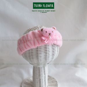 Bandana facial fasial Teddy Bear bando boneka bandana mandi