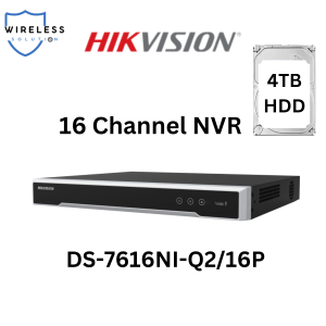 SG LOCAL Hikvision DS-7616NI-Q2/16P 16 Channel 1U 16 PoE 4K NVR