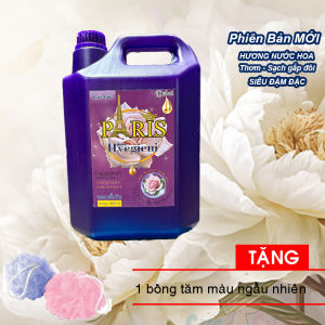 Nước Giặt Thái Lan 5L hương nước hoa thơm lâu Hyegieni - Tím Tặng 1 bông tắm