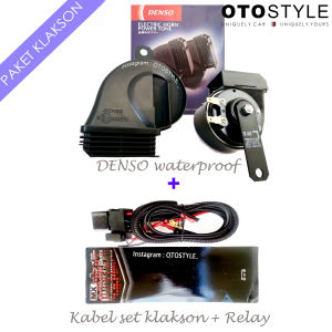 Klakson DENSO Keong Waterproof Original termurah (tahan air) LENGKAP