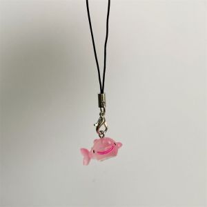 495HS Sinh vật biển Dây điện thoại hình cá Thỏ biển Cá mập xanh Dây đeo điện thoại Thẩm mỹ Thủ công Móc khóa hình cá mập thạch Quà Tặng nữ trang