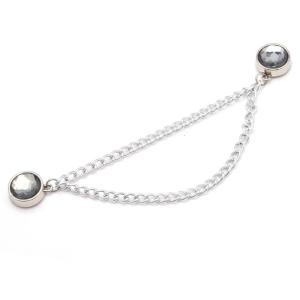 Rhinestones Chain Magnetic Clasps Trousers Length Adjustment Clip Magnetic Pants Shortener Clip for Jeans Make Shorter