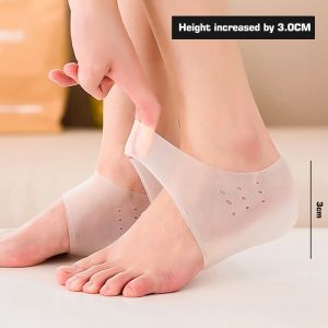 2-6cm Concealed Height Increase Insole Comfortable Silicone Invisible Inner Heightening Insole Male and Female