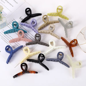 1Pcs Korean Style Elegant Big Claw Hair Clip Cross Design Hair Accessories
