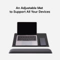 MOFT Multifunctional Desk Mat Water-resistant PU Leather, Multi-angle Laptop Stand, Tablet Stand, Phone Stand, Desktop Organizer, Adjustable Display Board. 